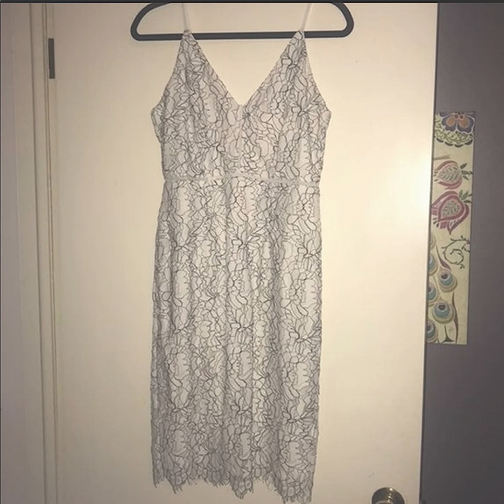 ASTR the label Midi White Lace Dress - Graduation - Bridal Shower